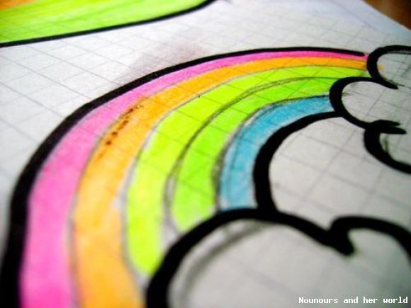 I can see colors in the sky!!!