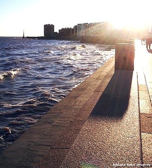 rambla de Montevideo, el  Rio de la Plata