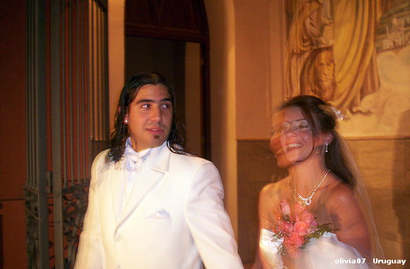 Lourdes y Leandro, ayer 6 de febrero .Mis sobrinos