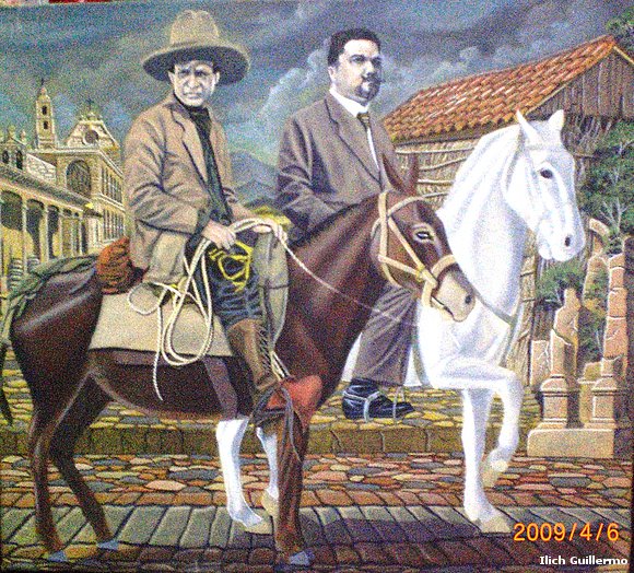 Rubén Dario y Augusto Nicolas Calderon Sandino dos