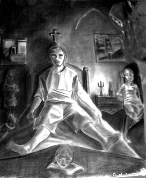 Boceto nocturno de ilcih Guillermo López Chávez