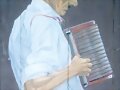 Acordeon jinotegano, pintura en puerta de Hotel Se