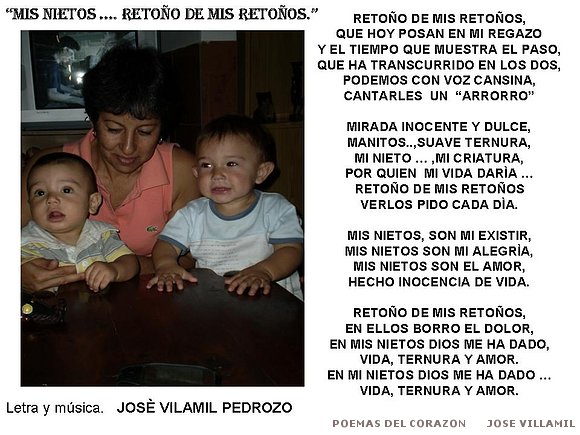 "MIS NIETOS...,RETONO DE MIS RETOÑOS"
