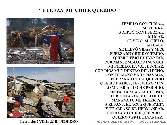 " FUERZA MI CHILE QUERIDO "