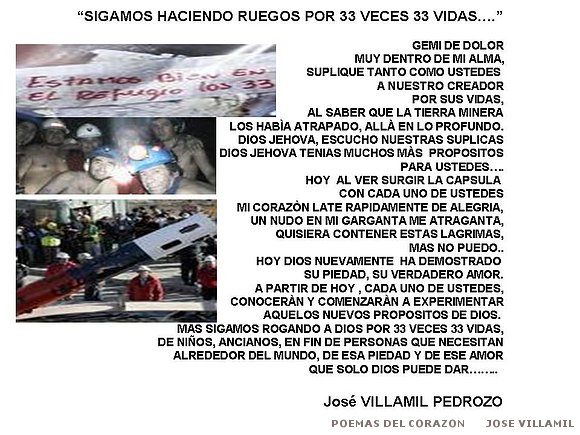 SIGAMOS ROGANDO POR 33 VECES 33 VIDAS