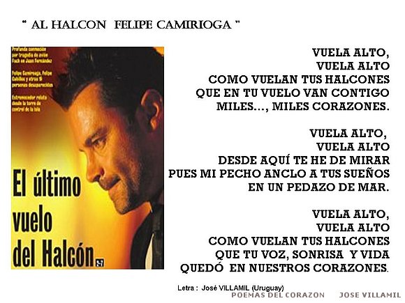 " AL HALCON FELIPE CAMIRUAGA"