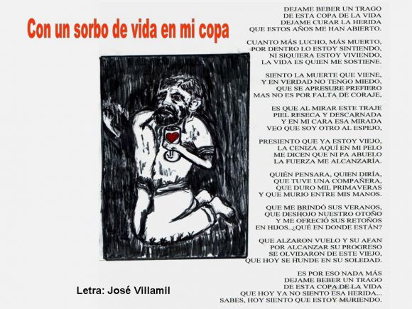Con un sorbo de vida en mi copa