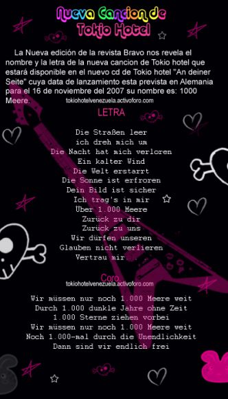Nueva cancion de tokio hotel