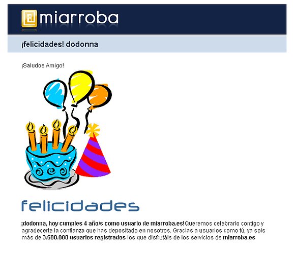 4 Años en Miarroba !!!