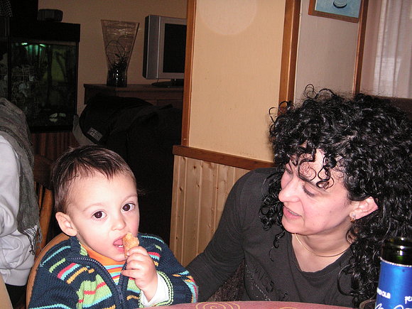 el más peque y su mamá.......