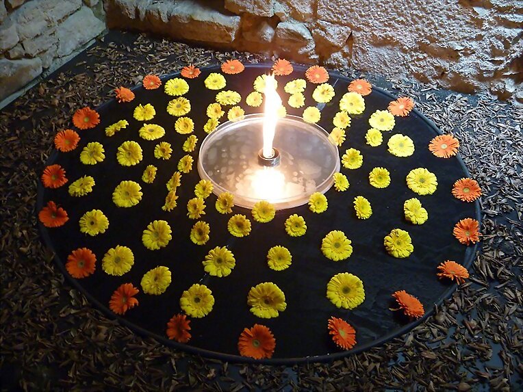 A la luz de una vela...