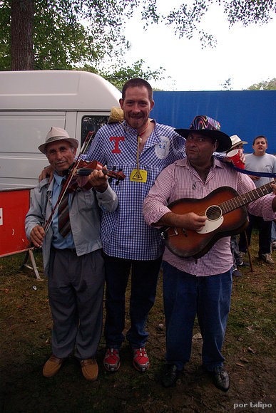 Con los músicos