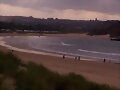 Atardecer nublado en la Playa de Ris