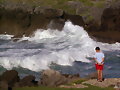 En la costa de Noja (Cantabria)