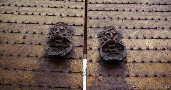 Aldabones de una de las puertas de la Mezquita