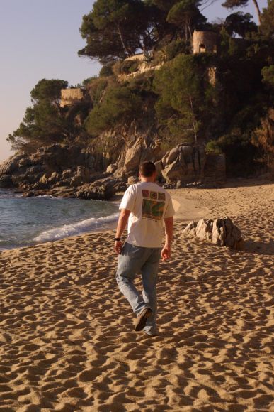 De paseo por la playa