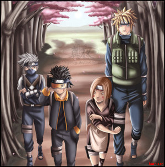 KAKASHI, RIN Y OBITO