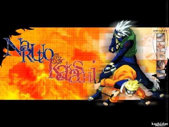 kakashi y naruto