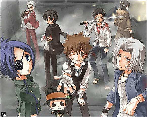 los 7 bongola y rebornn!!!