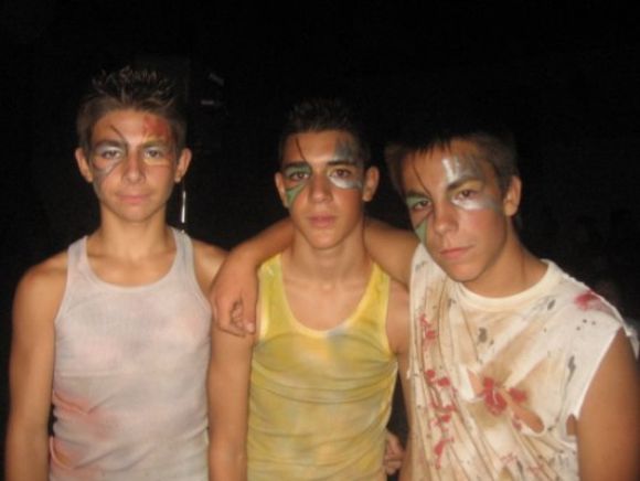 3 lokos!! n l dia dl teatro