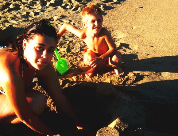 En la playita..