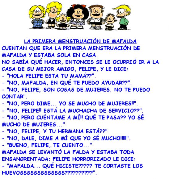 mafalda y los hombres..