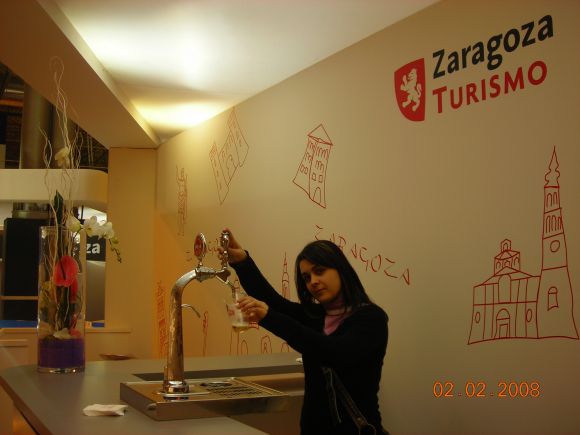 Exando cañas en fitur!