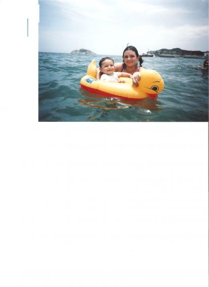 mi hermana y mi sobrino