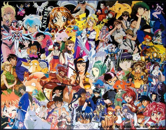 una foto con lo mejor del anime japones