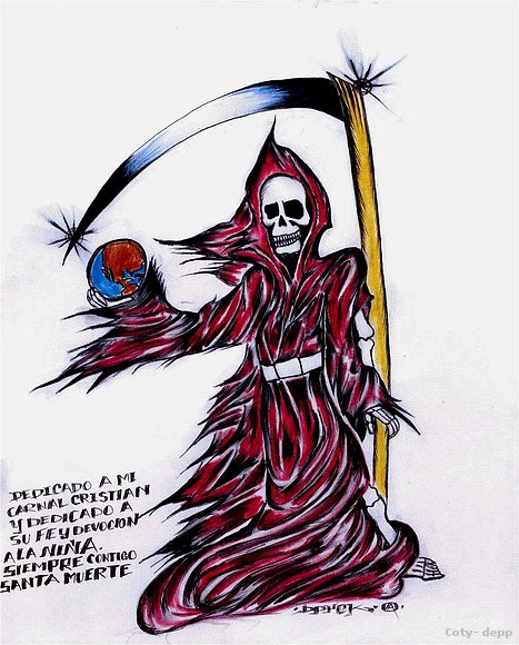 santa muerte del viento