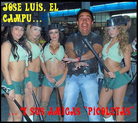 José Luis y sus compañeras del cuerpo