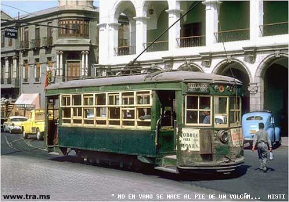 SERVICIO DE TRANVIAS EN CIUDAD DE AREQUIPA-PERU.