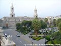 CATEDRAL Y PLAZA DE ARMAS, AREQUIPA-PERU.