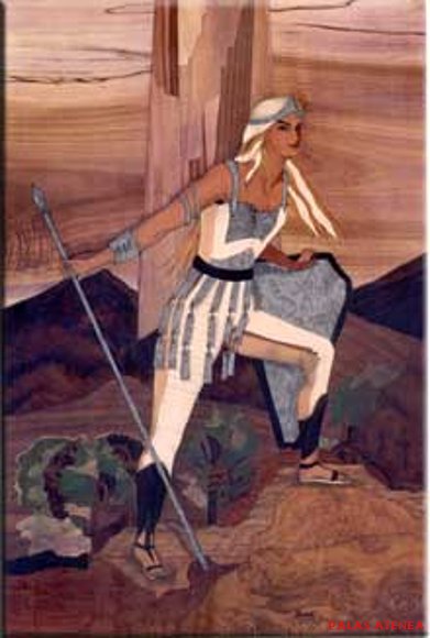 PINTURA DE UNA WALKIRIA