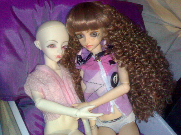 mis dos niñas.