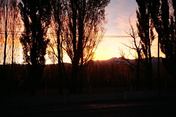 Atardecer en Uspallata