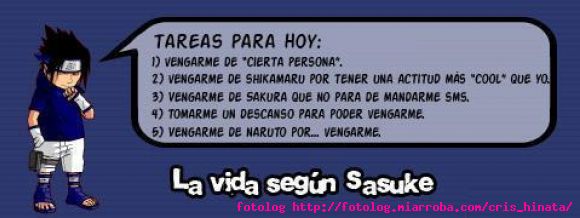 la vida segun sasuke