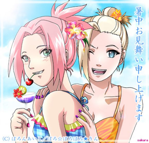 sakura y ino verano