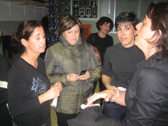 Rosa poniendo orden.