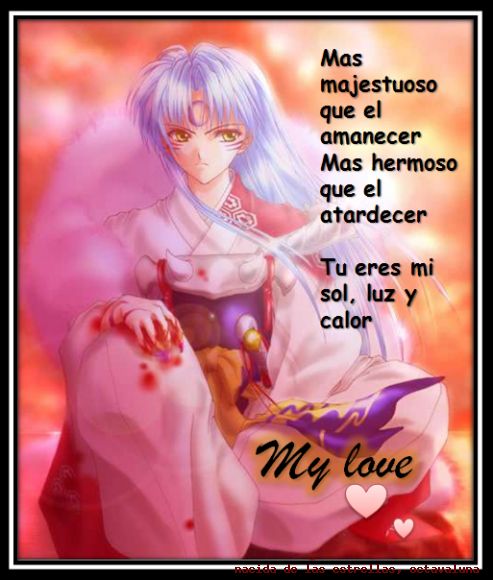 sesshomaru al atardecer