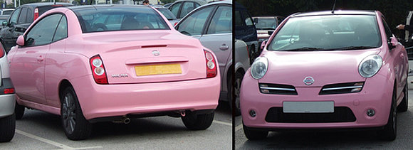 Coche rosa