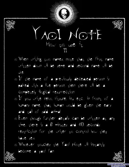 yaoi note