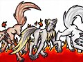 White Fire wolves