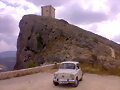 con mi 600 en el castillo de Cocentaina