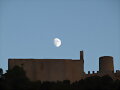LUNA SOBRE CASTILLO DE CAPDEPERA