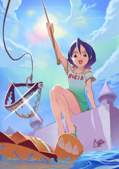 Rukia pescando Kons