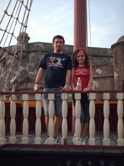 en el barco