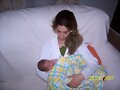 inma con elena recienacida