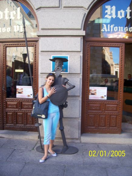 con quijote en hombre de hierro