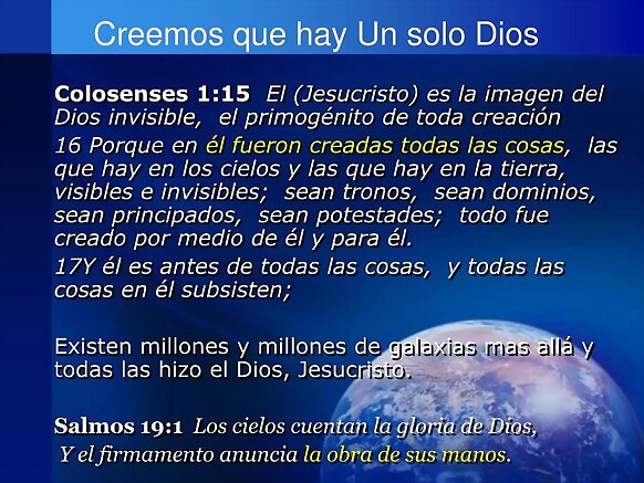 Huellas de Nuestro Padre.